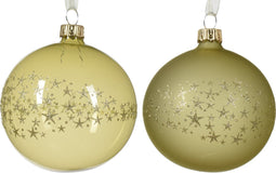 Kerstbal glas d8 cm pistache a2 kerst