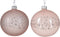 Kerstbal glas d8 cm poederroze a2 II kerst