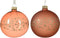 Kerstbal glas d8 cm rood koper a2 IV kerst