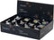 Kerstbal glas d8 cm transparant/iris a3