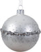 Kerstbal glas d8 cm winterwit III kerst