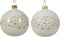 Kerstbal glas d8 cm wolwit a2 kerst