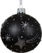 Kerstbal glas d8 cm zilver R