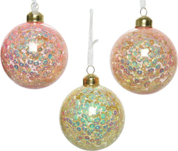 Kerstbal glas d8cm a3