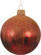 Kerstbal glas d8cm kerstrood