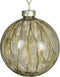 Kerstbal glas d8l8h8 cm rosemarijn