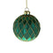 Kerstbal glas groen - Mica Ruitpatroon - 8 cm - Werner Voss