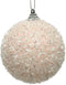 Kerstbal Glitter - Poederroze
