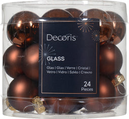 Kerstbal gls d2.5 cm esprss ass 24st kerst
