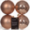 Kerstbal kunststof d10 cm rose 4st kerst