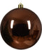 Kerstbal kunststof d14 cm espresso kerst