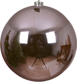 Kerstbal kunststof d14 cm fris lila