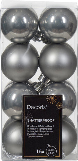 Kerstbal kunststof d4 cm mgrs 16st kerst
