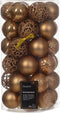 Kerstbal kunststof d6 cm gmbr 37st kerst
