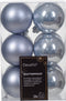 Kerstbal kunststof d6 cm mblw 12st kerst