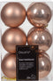 Kerstbal kunststof d6 cm rose 12st kerst
