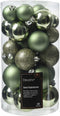 Kerstbal kunststof d6 cm rsmrn 30st