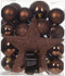 Kerstbal kunststof d8 cm esprss 33st kerst