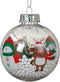 Kerstbal kunststof d8 cm transparant I