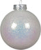 Kerstbal kunststof d8 cm transparant II
