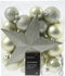 Kerstbal kunststof d8 cm w.mnt 33st