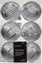 Kerstbal kunststof d8 cm zilver 6st