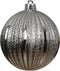 Kerstbal kunststof d8 cm zilver 6st