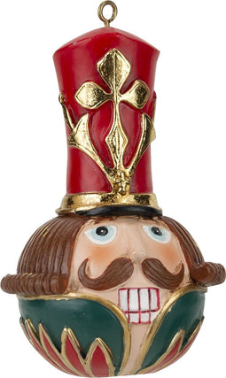 Kerstbal Notenkraker - Kersthanger - Multi - 5.5 x 5.5 x H10 cm - 3 stuks