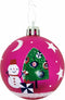 Kerstbal Peppa Pig Cosy corner Fuchsia 10 Stuks Plastic (Ø 6 cm) - Kerstballen - Kerst decoratie - Kerstversiering - Peppa Pig -
