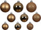 Kerstbal plastic d6 cm pec.bruin 30st