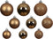Kerstbal plastic d6 cm pec.bruin 30st