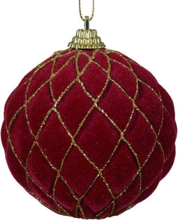 Kerstbal plastic d8 cm granaatappel