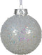 Kerstbal plastic d8 cm transparant/iris