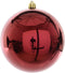 Kerstbal plastic glans/200mm/ossenbloed