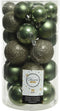 Kerstbal plc d6 cm mos groen 30st kerst