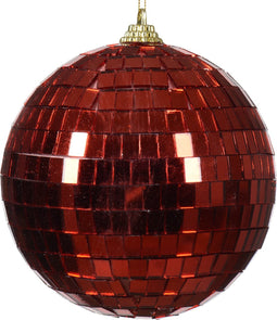 Kerstballen foam d10l10 cm kerstrood kerst