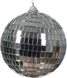 Kerstballen foam d10l10 cm zilver kerst