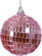 Kerstballen foam d6l6 cm fuchsia kerst