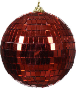 Kerstballen foam d6l6 cm kerstrood kerst
