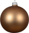 Kerstballen glas d10 cm pec.bruin 4st S