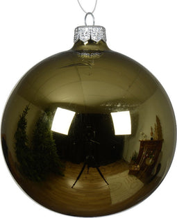 Kerstballen glas d10 cm rsmrn 4st U