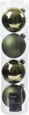 Kerstballen glas d10 cm rsmrn 4st W