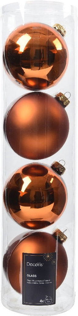 Kerstballen glas d10 cm w.cdr 4st