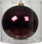 Kerstballen glas d15 cm donker mauve G