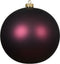 Kerstballen glas d15 cm donker mauve H