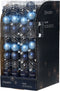 Kerstballen glas d3 cm blauw 9st