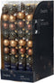 Kerstballen glas d3 cm bruin 9st