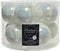 Kerstballen glas d6 cm wit/iris 10st kerst