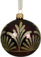 Kerstballen glas d8 cm donker mauve L