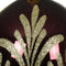 Kerstballen glas d8 cm donker mauve L